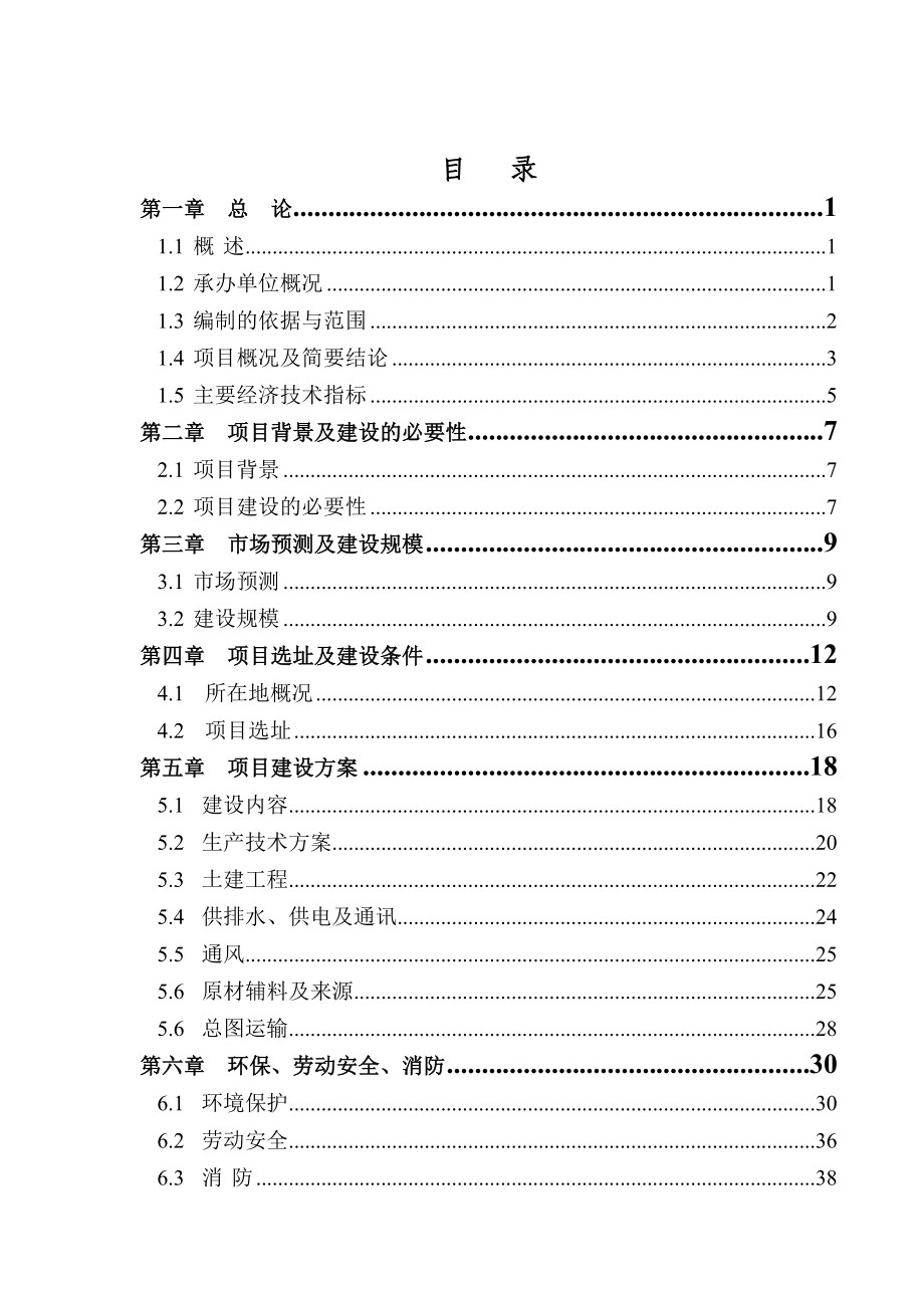 湖南省某某公司产5000吨优质浮法玻璃项目可行性研究报告.doc_第1页