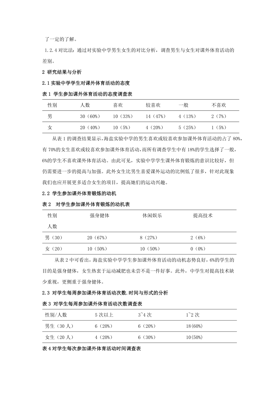 实验中学课外体育活动现状的调查报告.doc_第2页