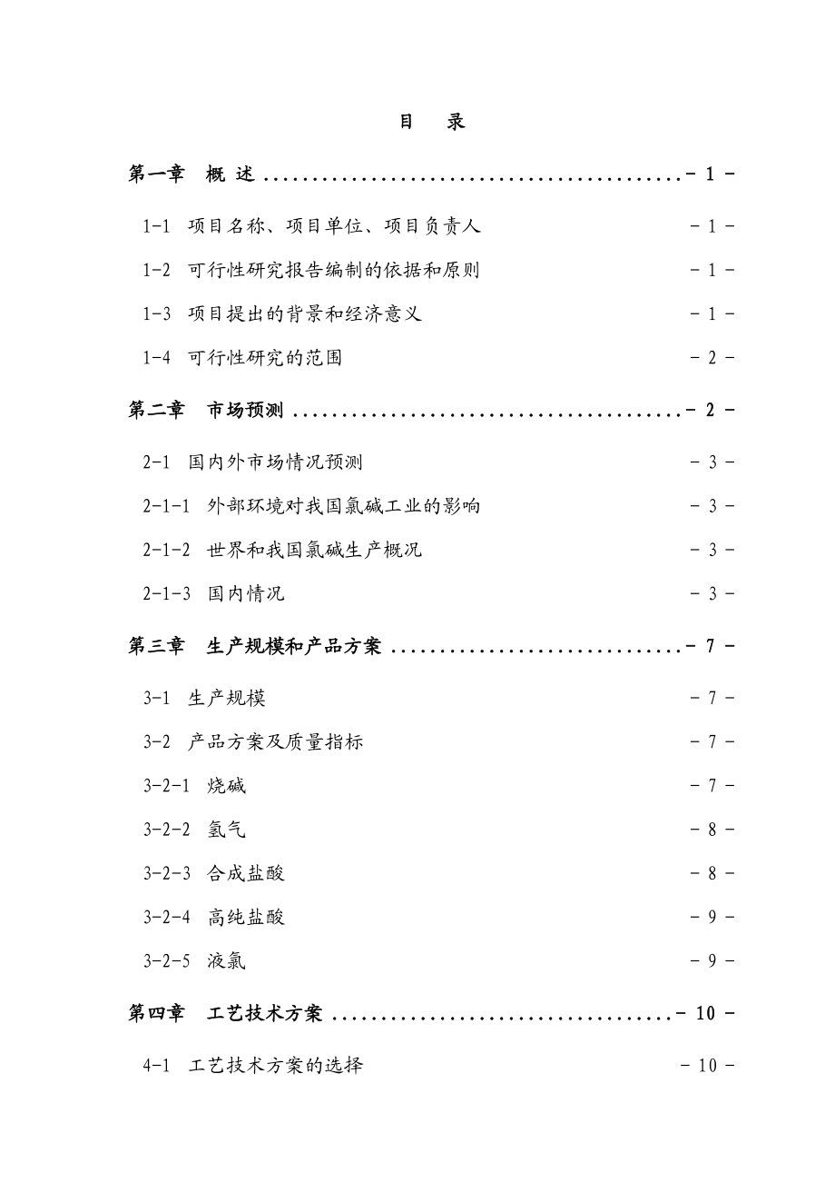 某氯碱化工有限公司离子膜烧碱项目可行性研究报告.doc_第2页