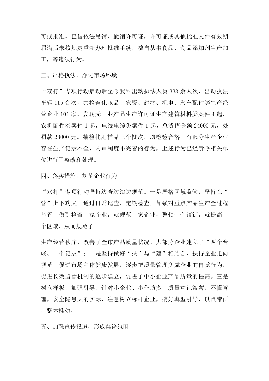 双打专项行动工作总结.docx_第2页