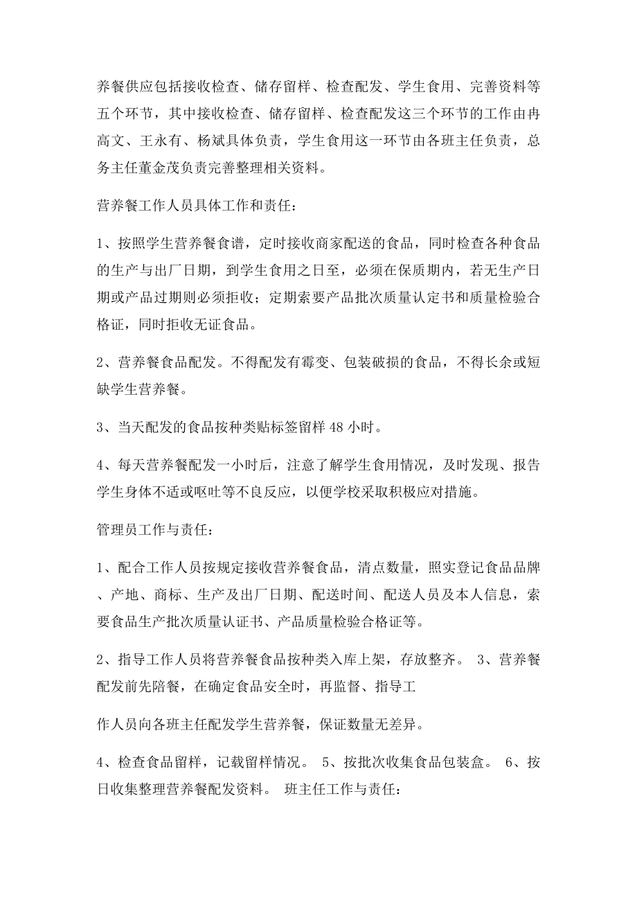 前庄小学营养餐工作领导小组及相关职责.docx_第2页