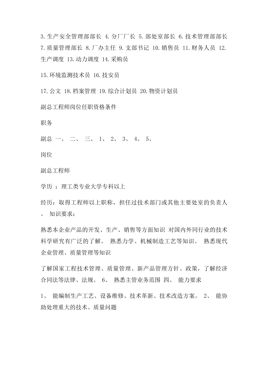 各类岗位及各职务人员任职资格条件.docx_第2页