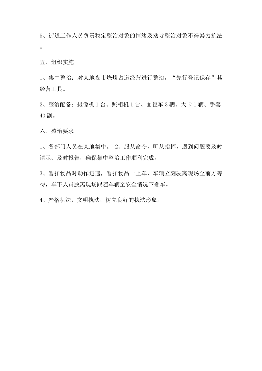 夜市烧烤集中整治方案.docx_第2页