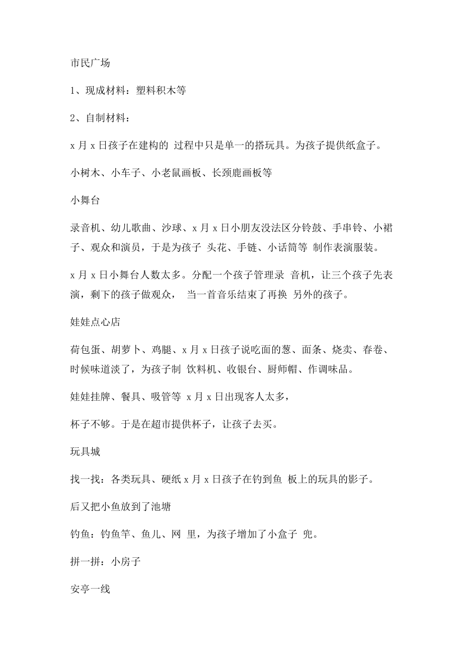 区域活动方案与观察记录.docx_第3页