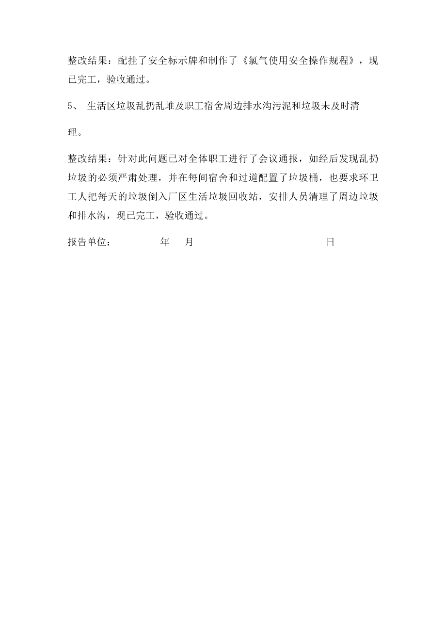 公司开展百日安全隐患大排查自查自纠整改报告.docx_第2页