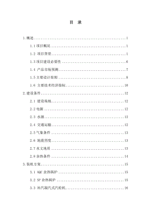 装机规模9MW的纯低温余热电站项目可行性研究报告.doc