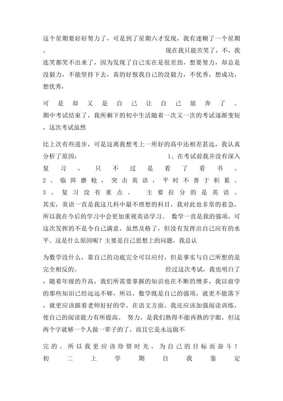 初二学习自我评价.docx_第2页