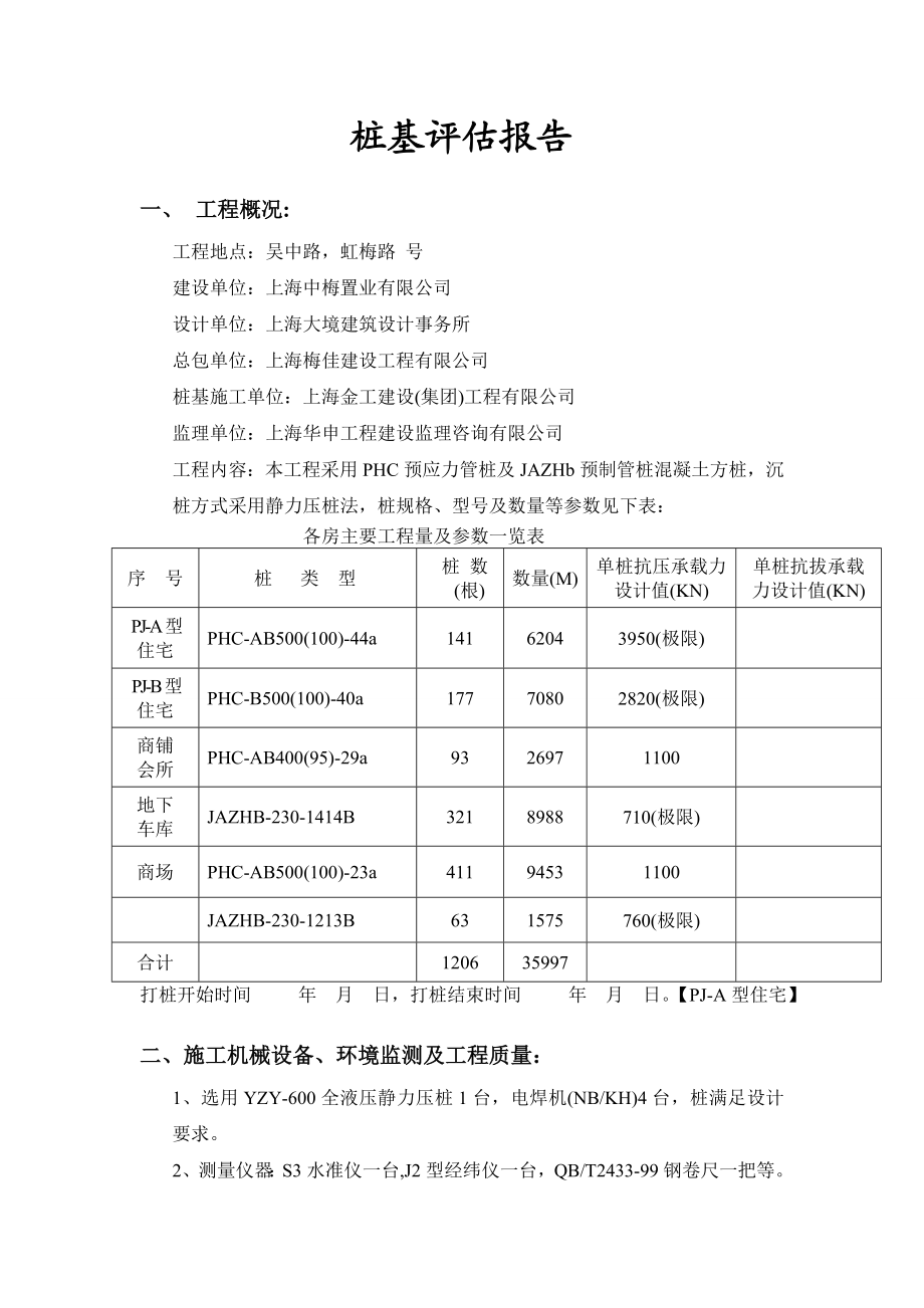 桩基评估报告.doc_第1页