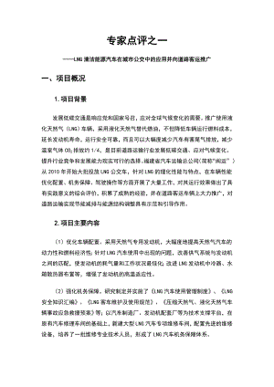 LNG清洁能源项目可行性分析及专家点评.doc