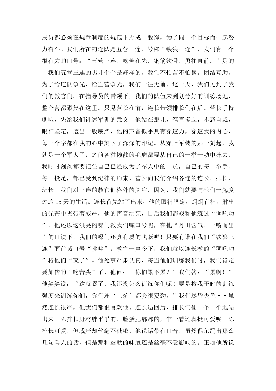 军训总结 .docx_第2页