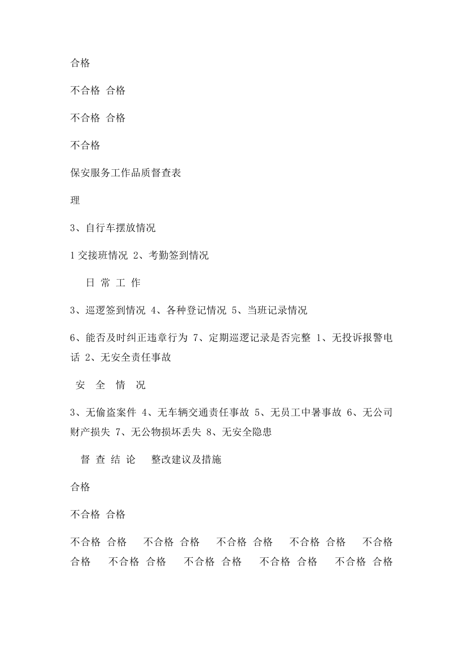 保安服务质量检查表.docx_第3页