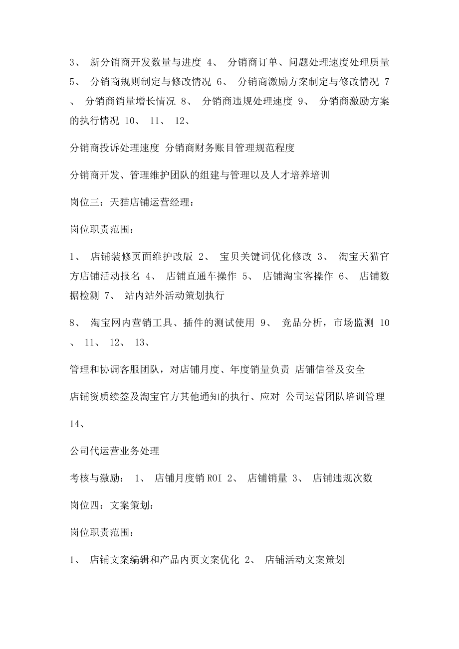 公司岗位职责及绩效考核激励方案.docx_第3页