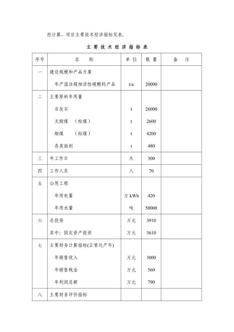 新建产2万吨湿法超细活性碳酸钙项目投资立项申请报告1.doc_第3页