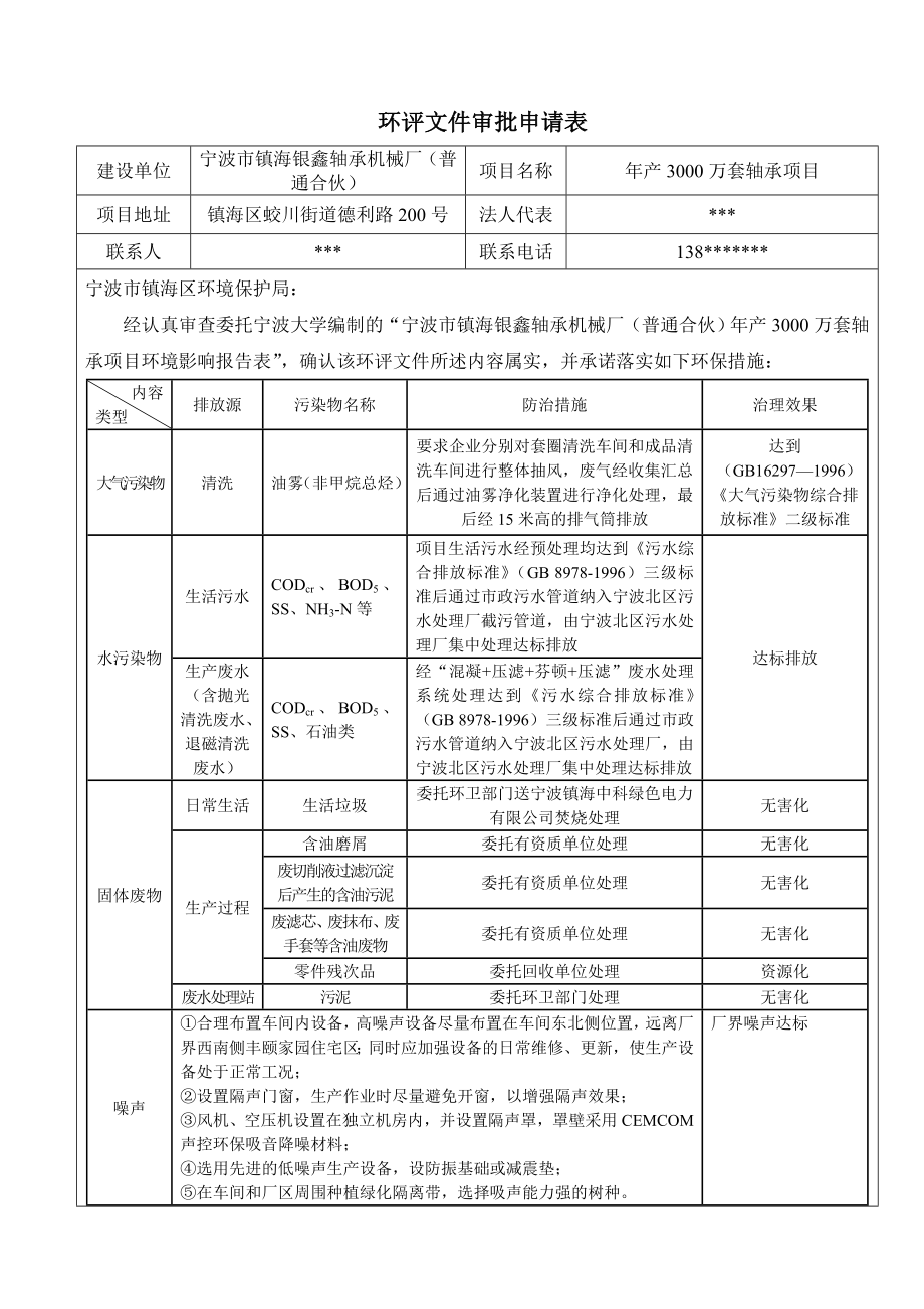 环境影响评价报告简介：产3000万套轴承项目环评报告.doc_第2页