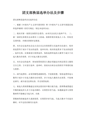 团支部换届选举办法及步骤.docx