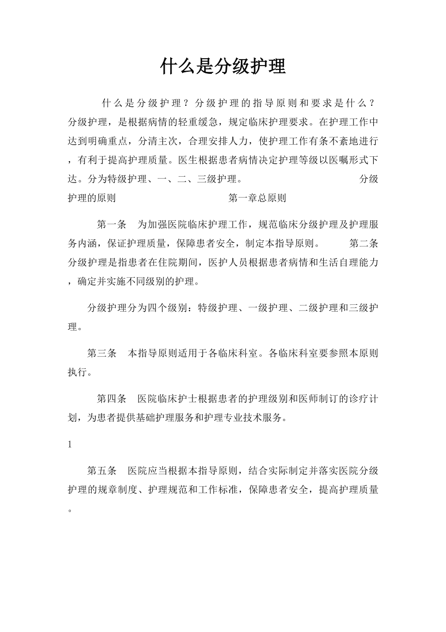 什么是分级护理.docx_第1页