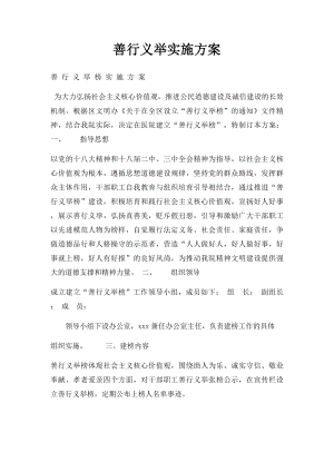 善行义举实施方案.docx