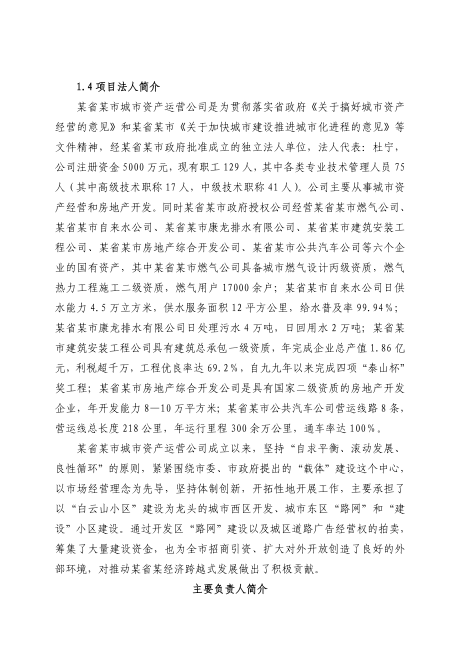 某省某市燃气工程建设项目可行性研究报告.doc_第2页