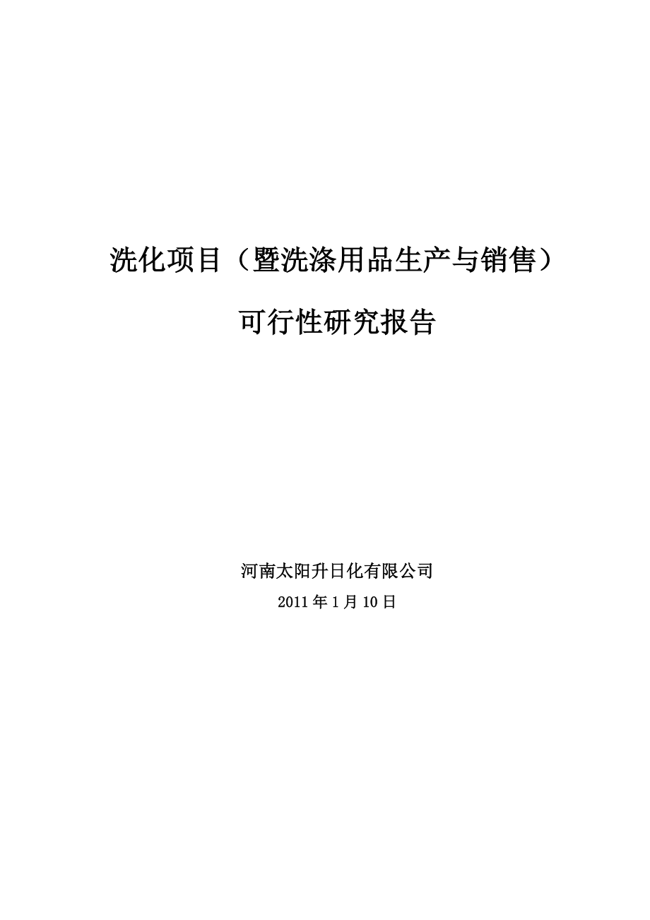 某公司项目可行性研究报告.doc_第1页