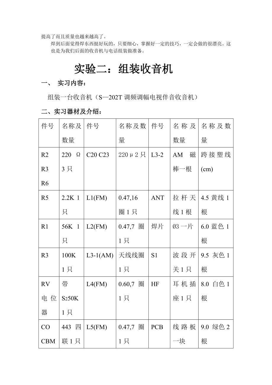 电装实习报告 .doc_第2页