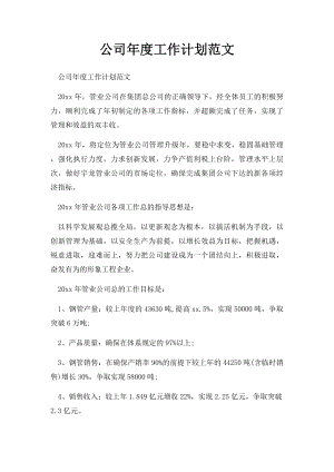 公司年度工作计划范文(2).docx