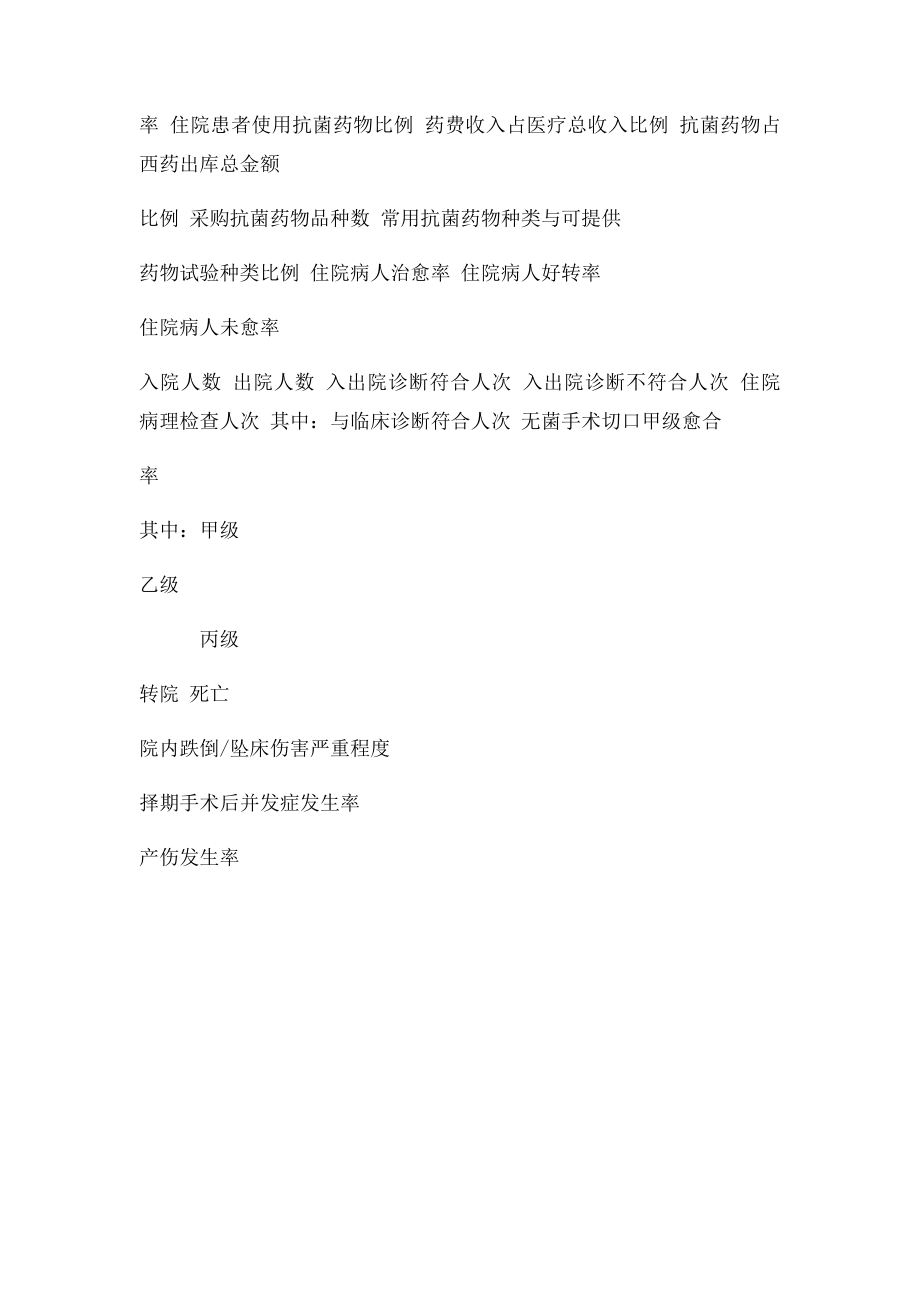 医院医疗质量主要指统计月报表.docx_第2页