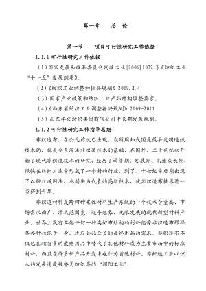 产3000吨水刺无纺布生产线项目建设可行性研究报告.doc