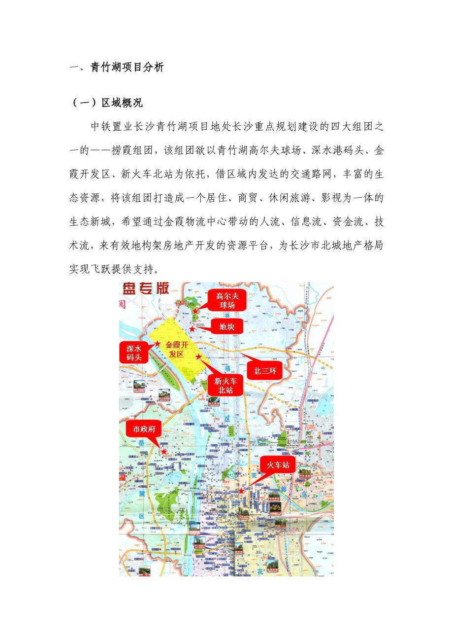 中铁置业长沙青竹湖项目可行性研究报告.doc_第3页