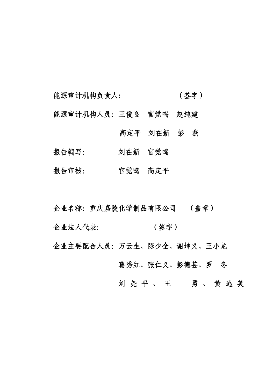 嘉陵化学制品有限公司能源审计报告080425（正式版）.doc_第2页