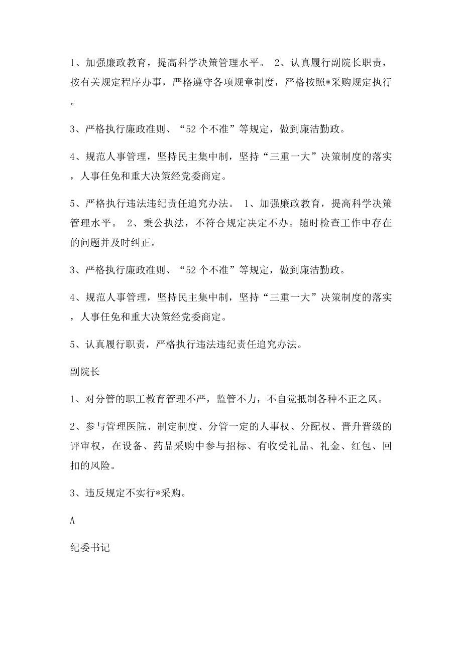 医院廉政风险点汇总表(1).docx_第3页