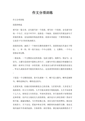 作文分项训练.docx