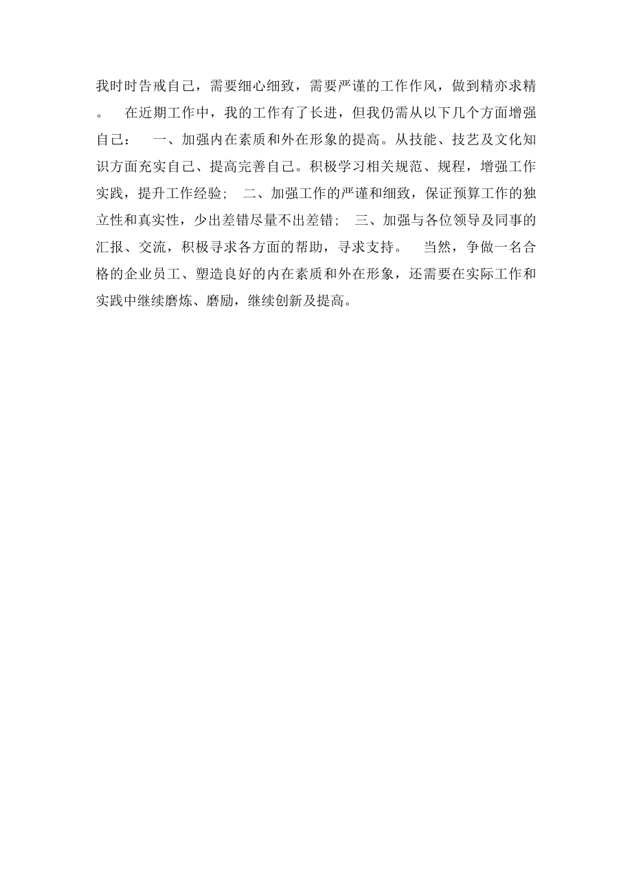 公司预算员个人工作总结.docx_第2页