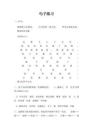 句子练习(3).docx