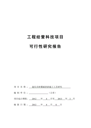 超长步距爆破挤淤项目可行性研究报告.doc