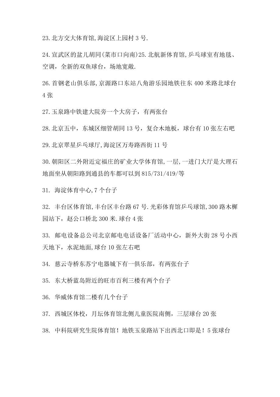 北京乒乓球馆一览表.docx_第3页