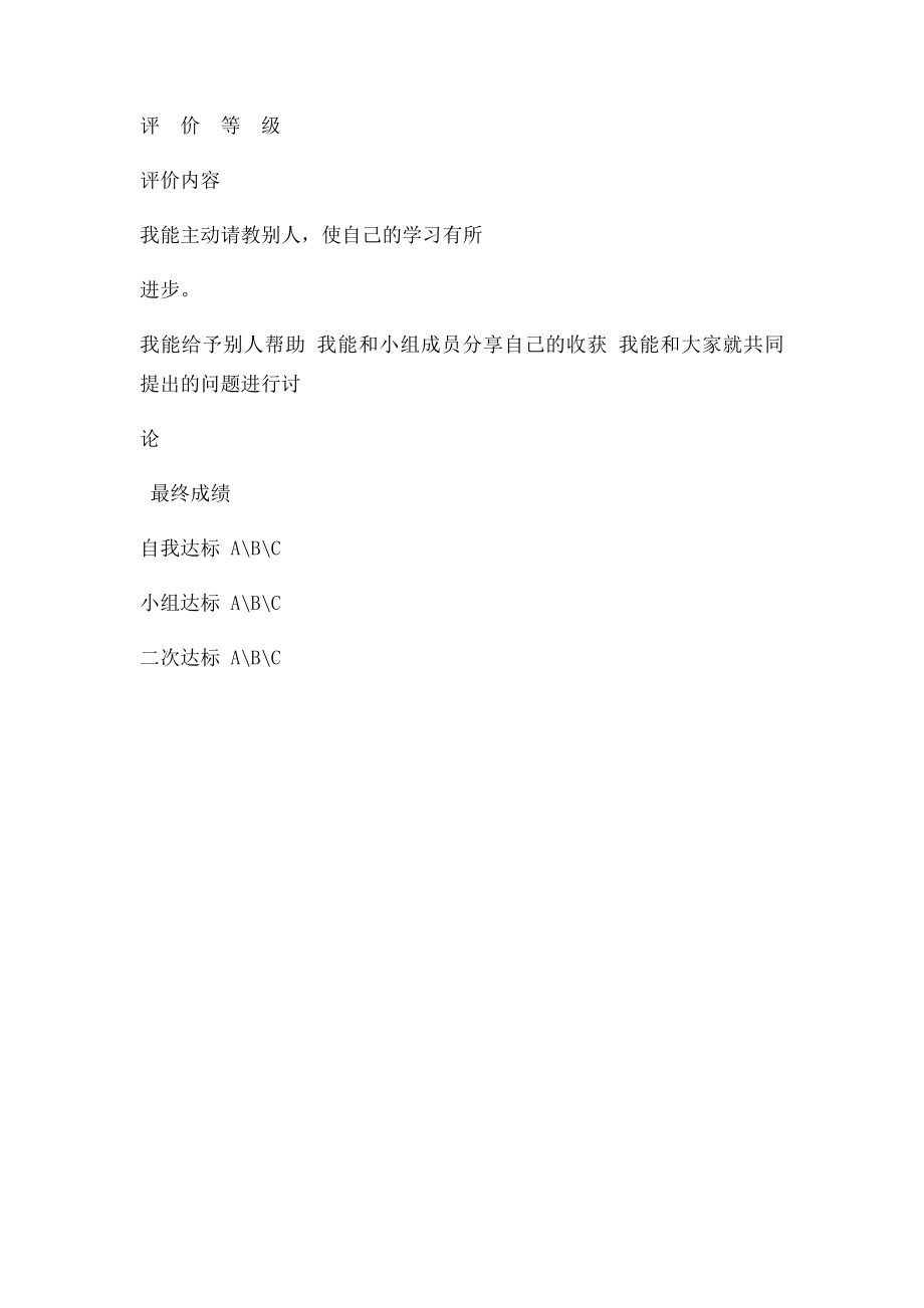 学生课堂学习自我评价表.docx_第2页