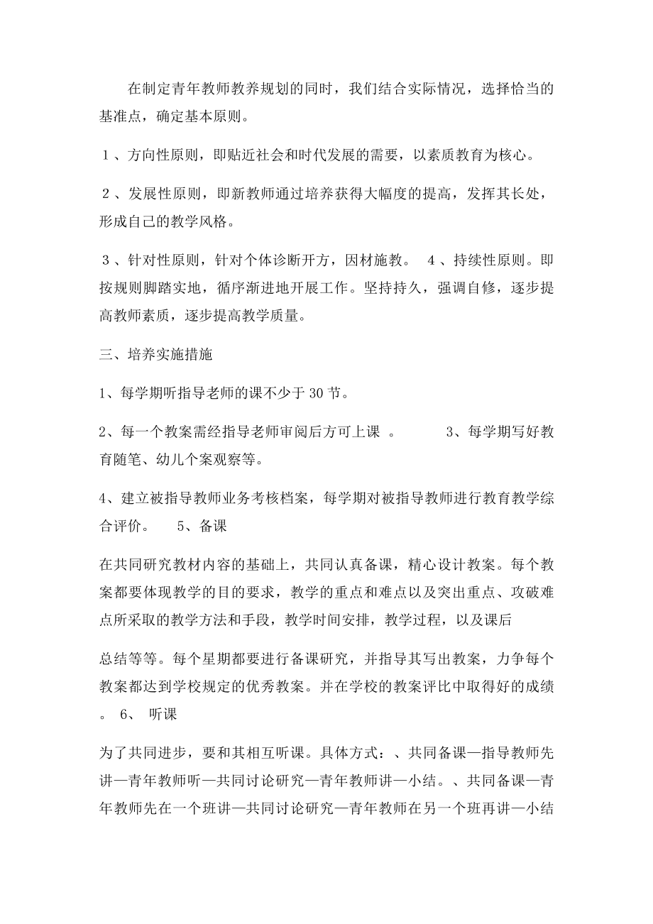 指导培养青年教师工作计划.docx_第2页