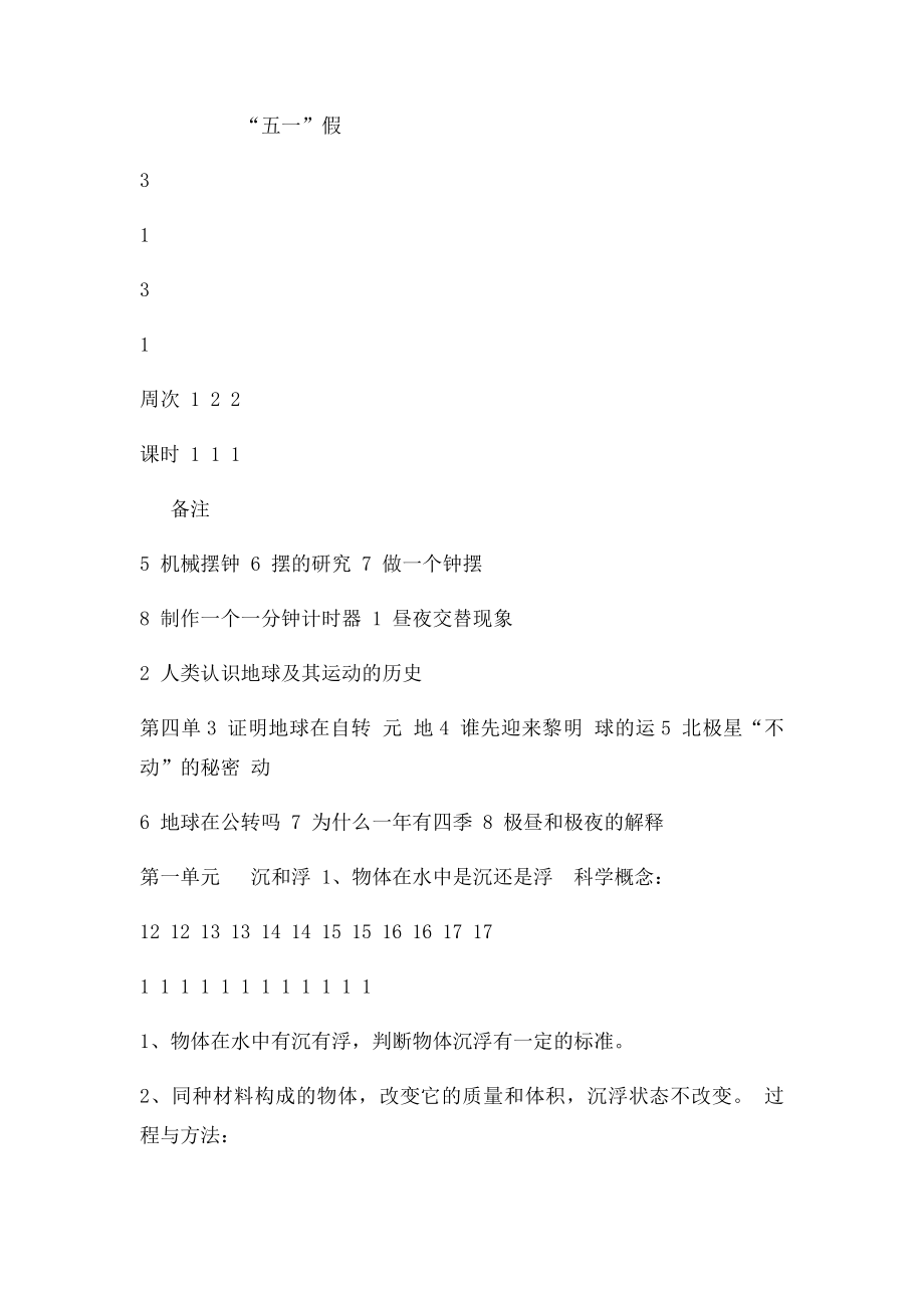 新教科五年级下册科学全册教学设计(1).docx_第2页