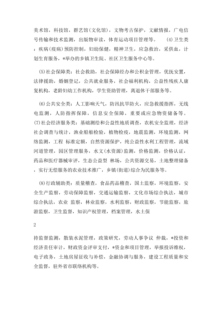 山东省事业单位改革分类目录.docx_第2页