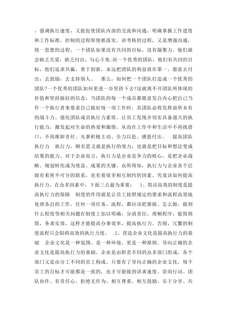 提高团队执行力培训心得体会.docx_第2页