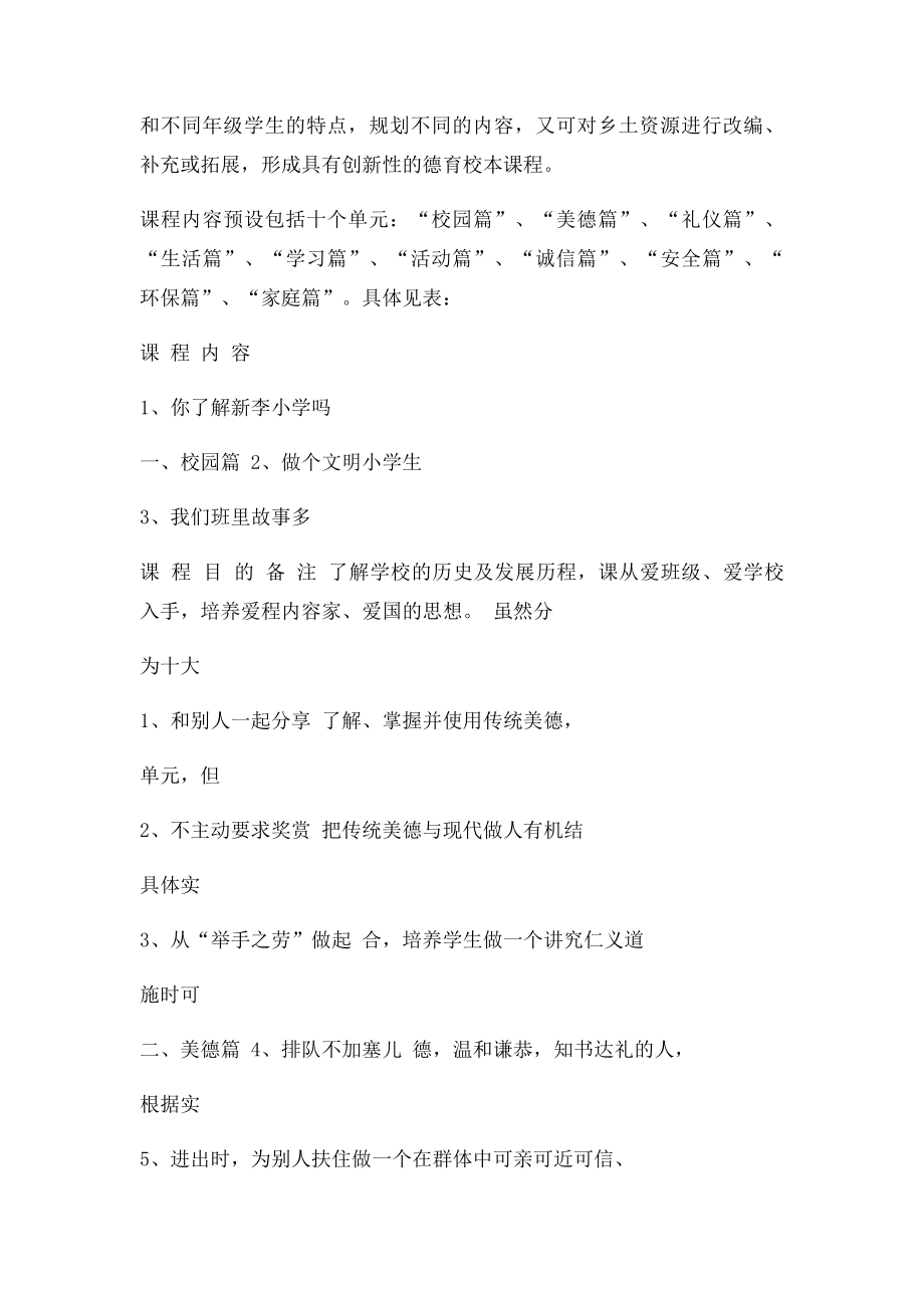 新李小学德育校本课程开发方案.docx_第3页