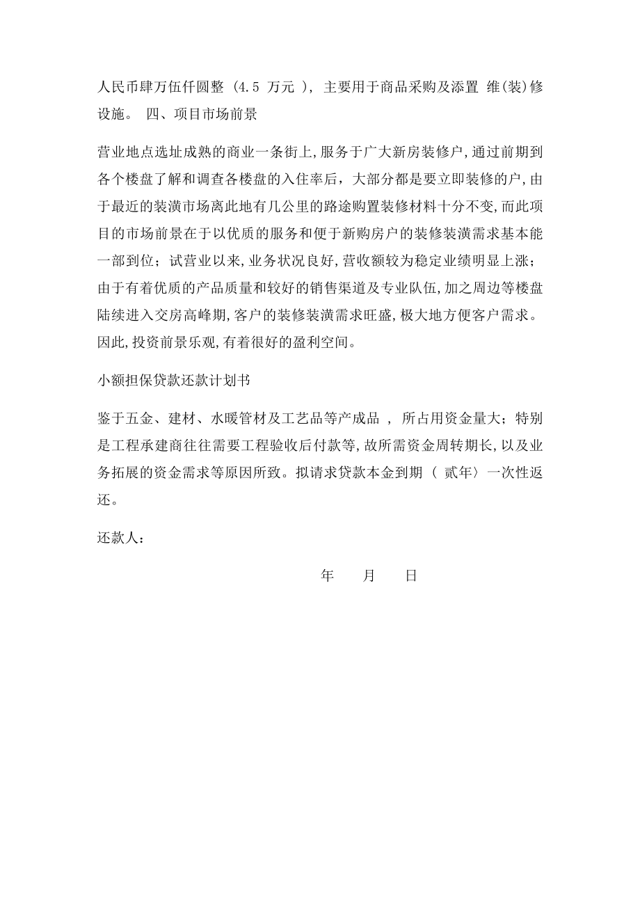 小额担保贷款创业计划书(1).docx_第2页