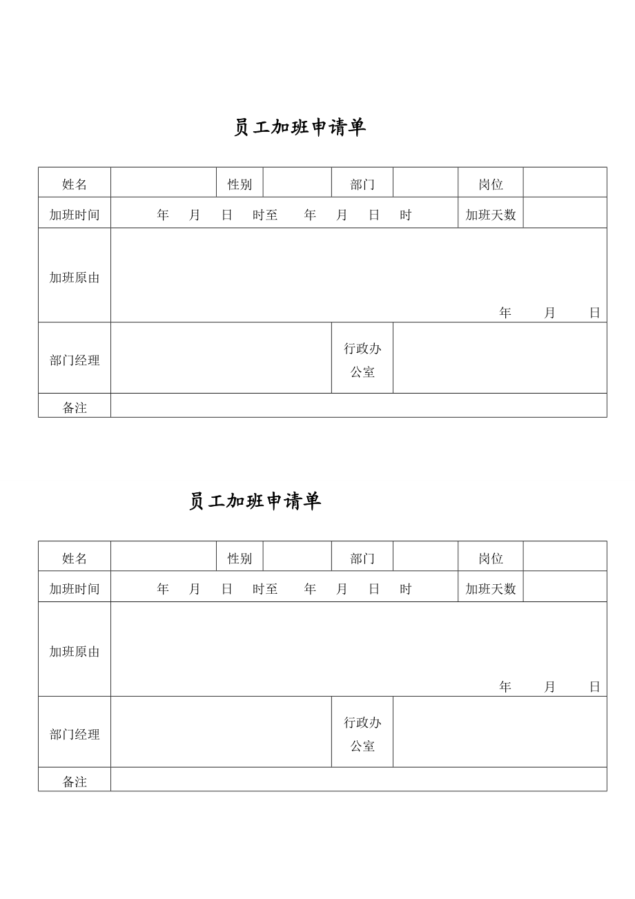 [优质文档]企业常用表格模板.doc_第3页