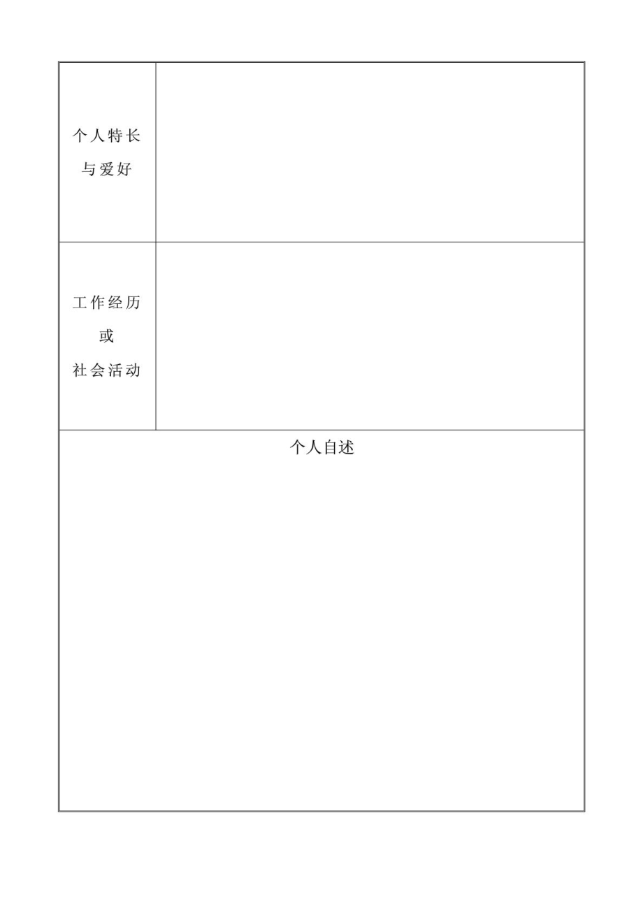 研究生复试个人简历模板.doc_第2页