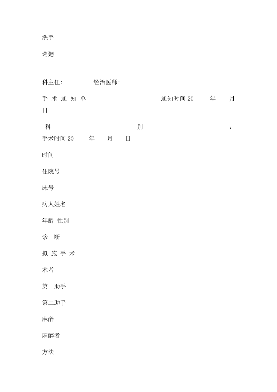 手术通知单表格.docx_第2页