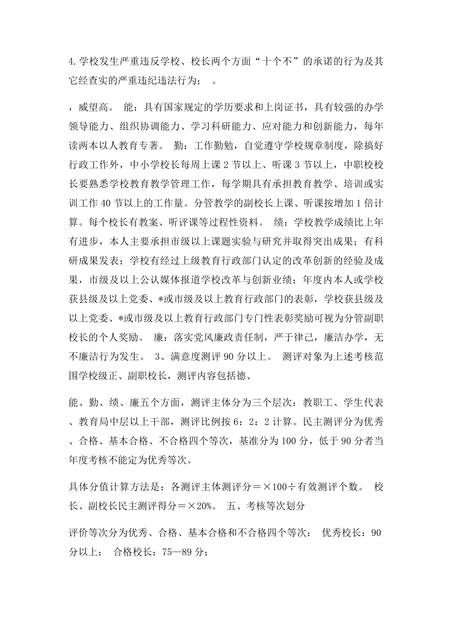 市中小学校长管理考核办法及评分细则.docx_第2页