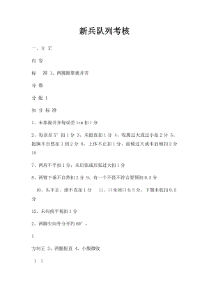 新兵队列考核(1).docx