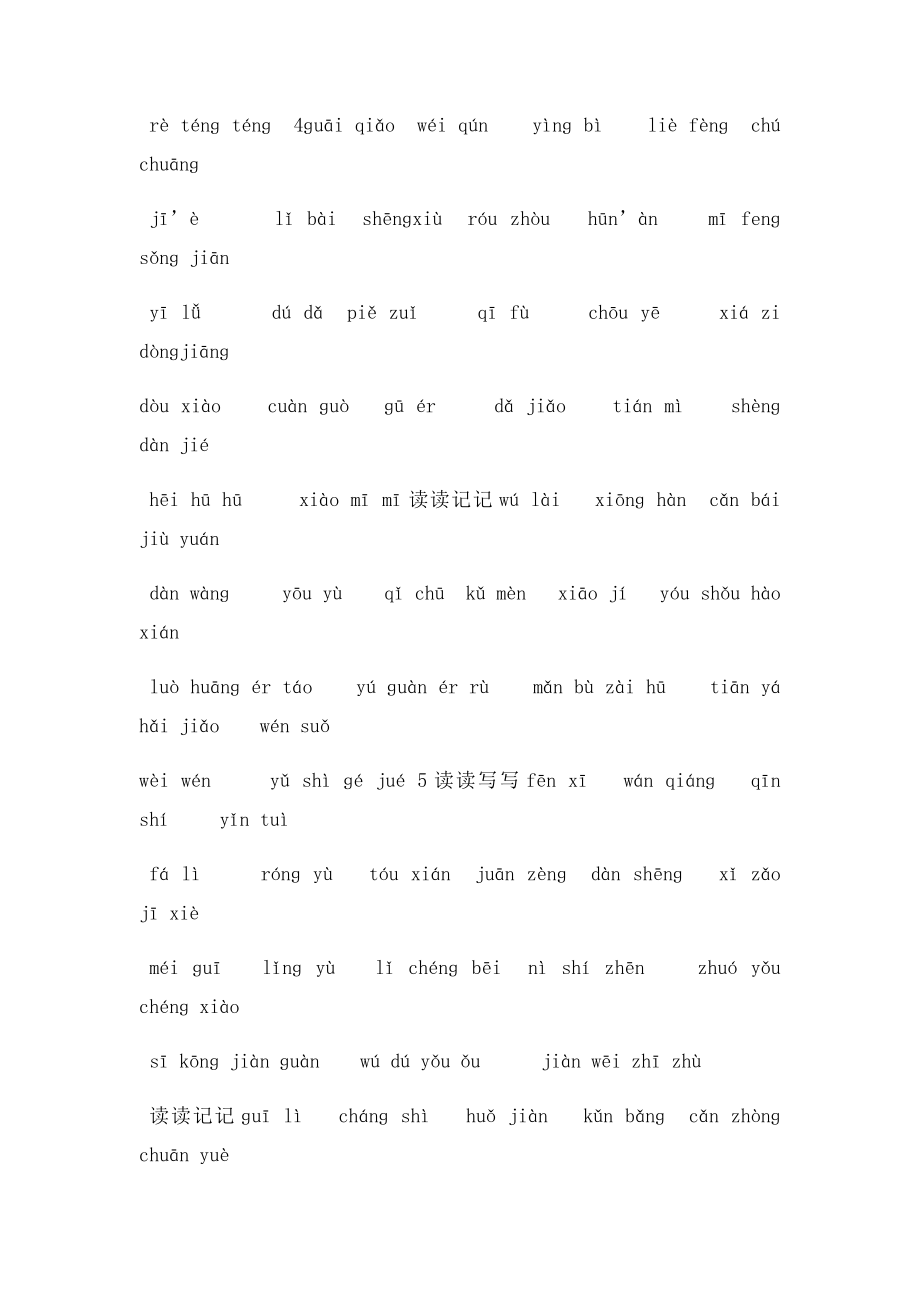 小学语文六年级下册看拼音写词语.docx_第3页