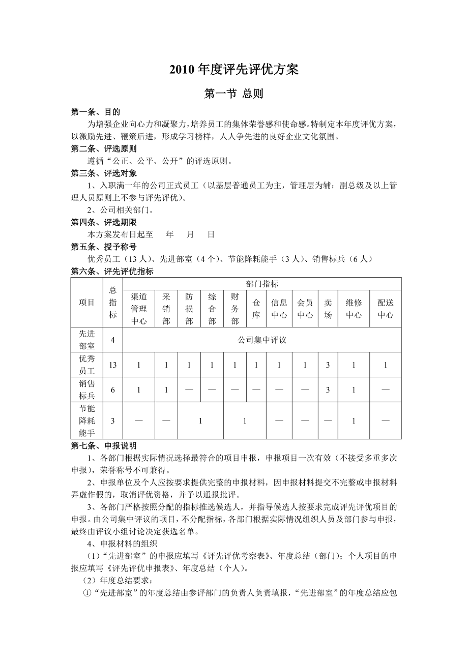 公司企业评优方案.doc_第1页