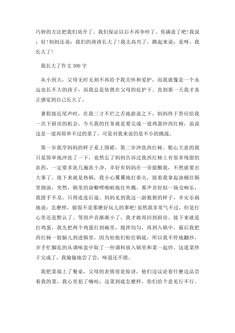 我长大了作文300字四篇.docx_第3页